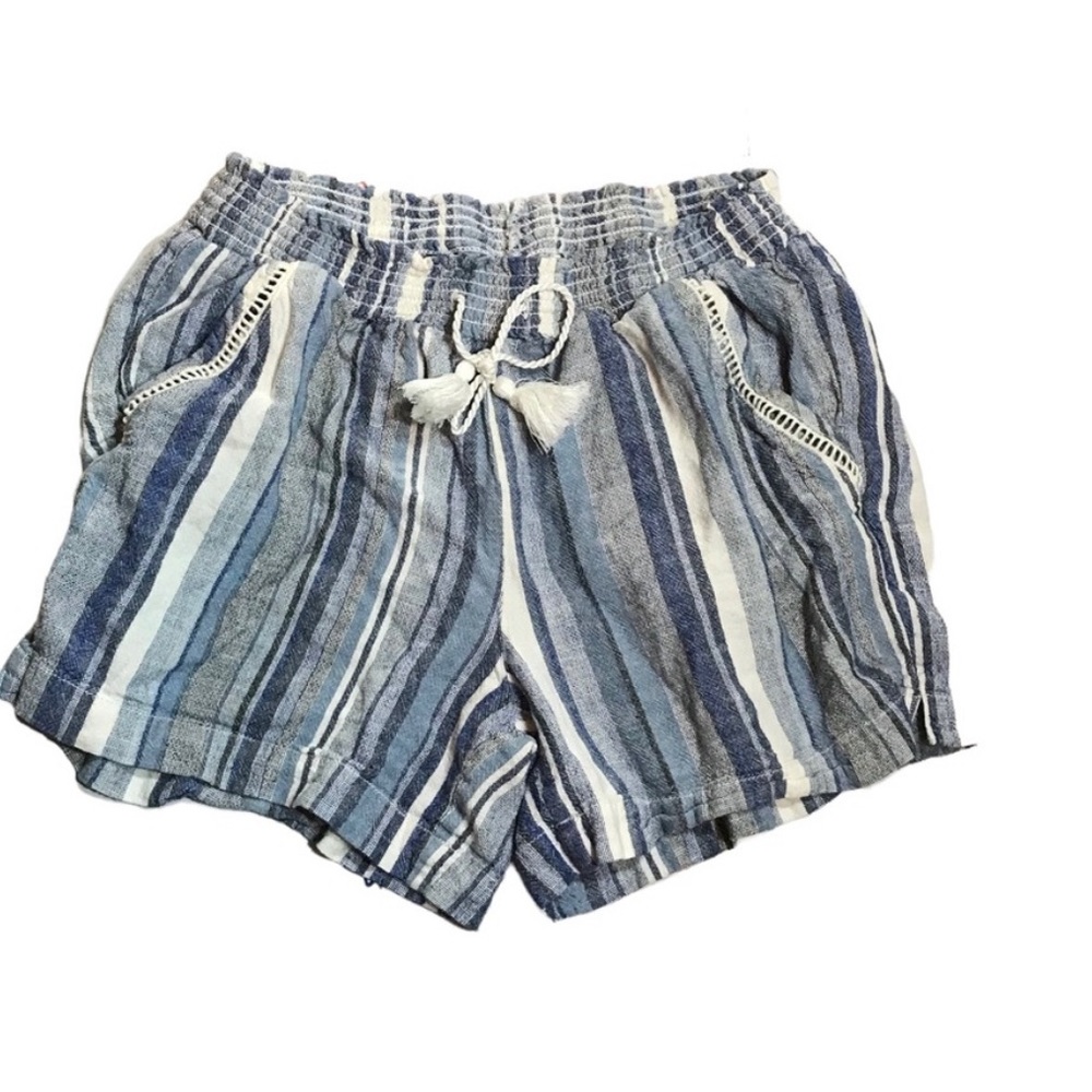Briggs women's casual shorts linen rayon blend size